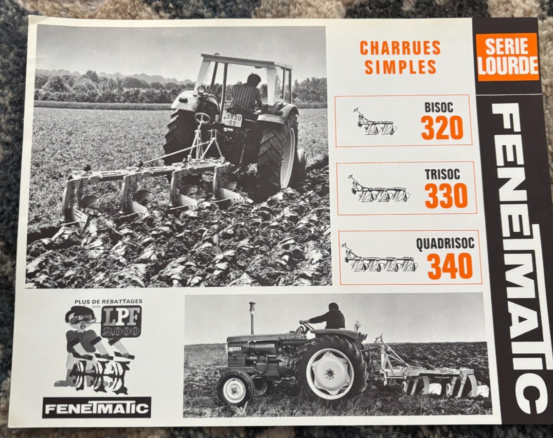 Fenet Fenetmatic 320 330 340 Plow Brochure DCPA26