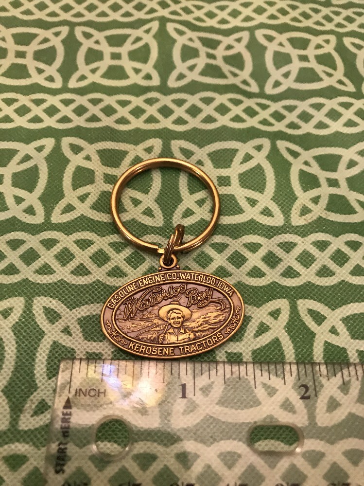 Waterloo Boy Iowa Gasoline Engine Co. Kersosene Tractors Keychain FREE SHIPPING