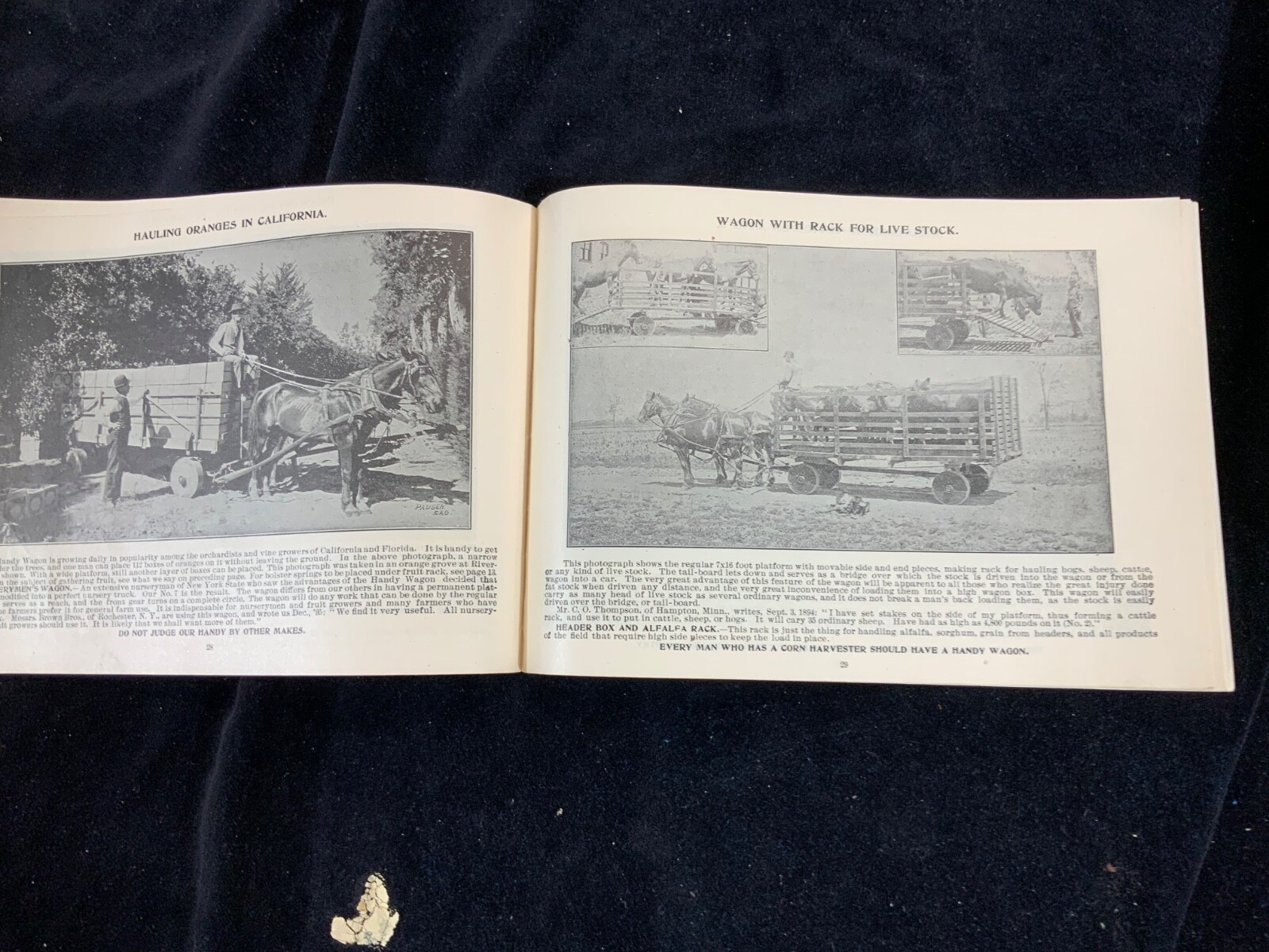 Antique Farmers Handy Wagon Company~1900~Saginaw Michigan~
