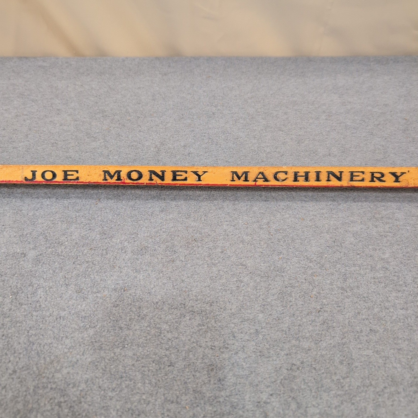 Vintage Joe Money Machinery Co Inc Alabama Advertising Wooden Yardstick Ruler