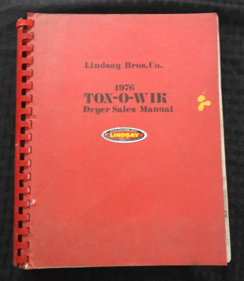 1976 GT TOX-O-WIK GRAIN DRYERS DEALER SALES CATALOG Gilmore-Tatge Clay Center KS