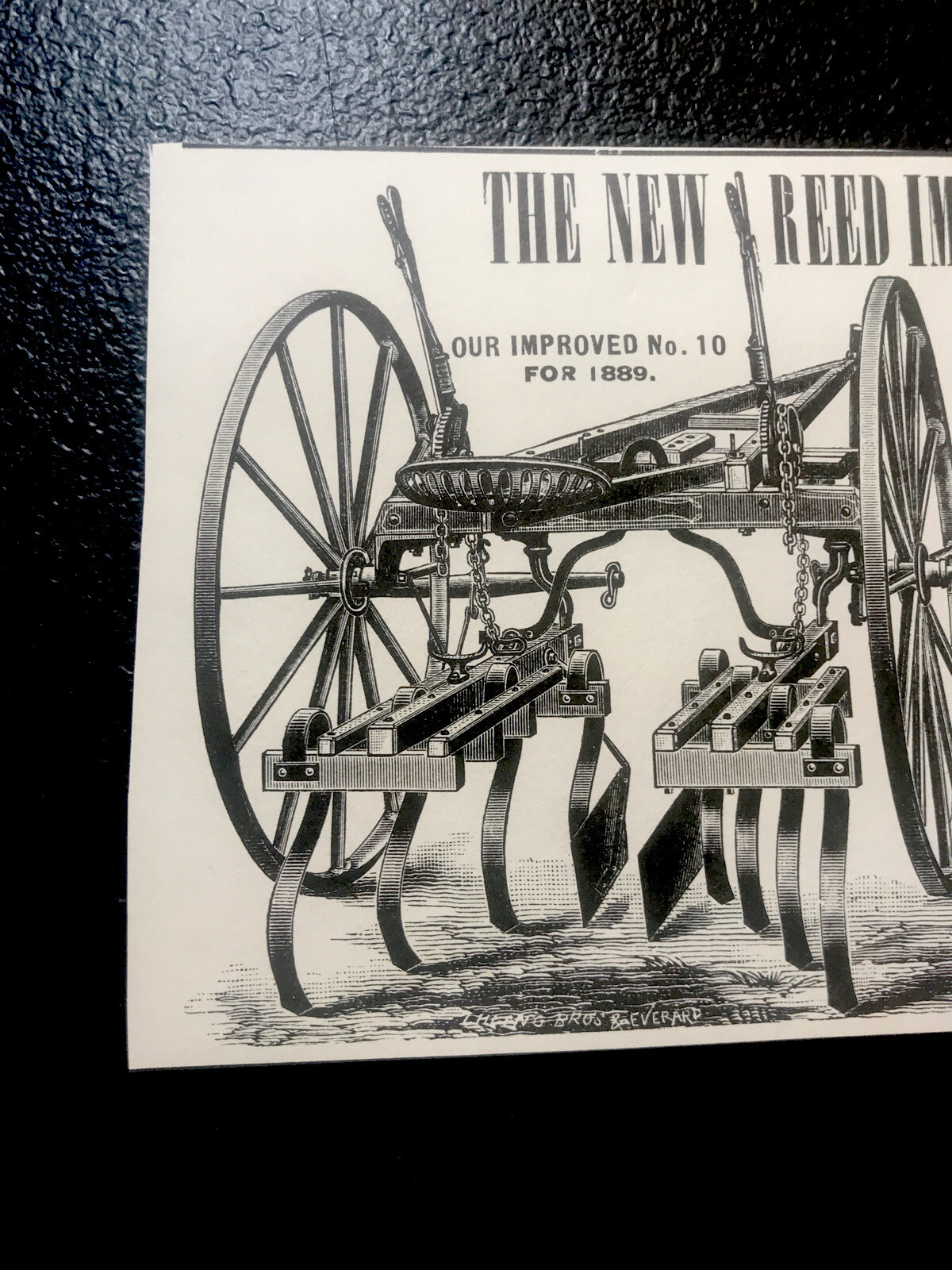 1889 Lull & Co. Boss Harrows Implement Farm Advertising – Kalamazoo – Michigan