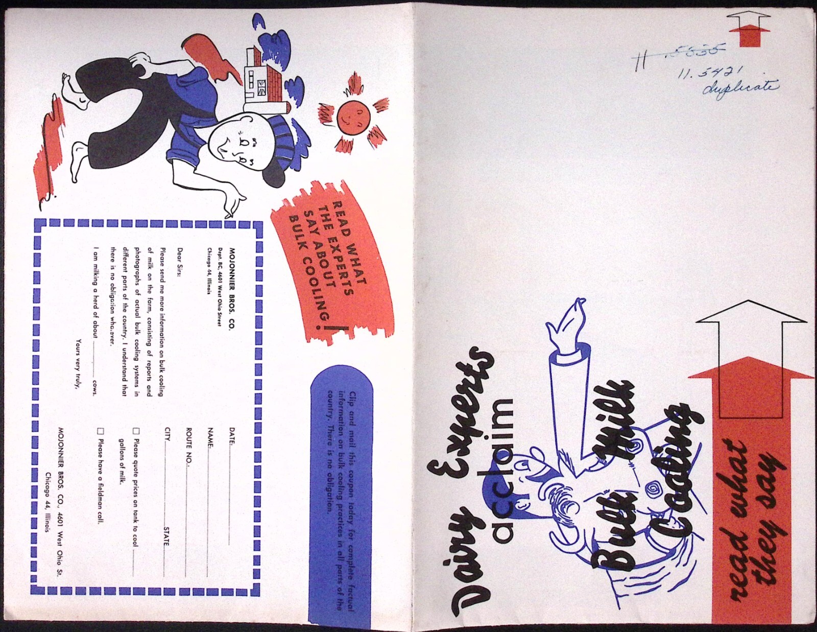 1950s Hoard&rsquo;s Dairyman Milk Plant Monthly Bulk Cooling Poster Fold Out Brochure