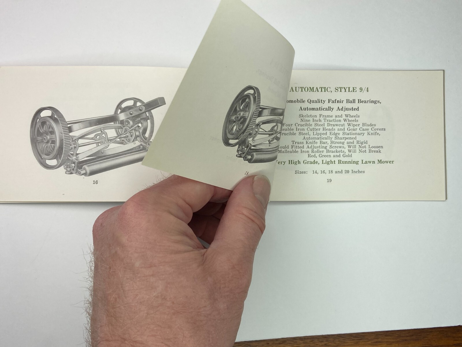 Blair Lawn Mowers – Archive LOT – Advertising Catalog, Brochures, Photo – 1928