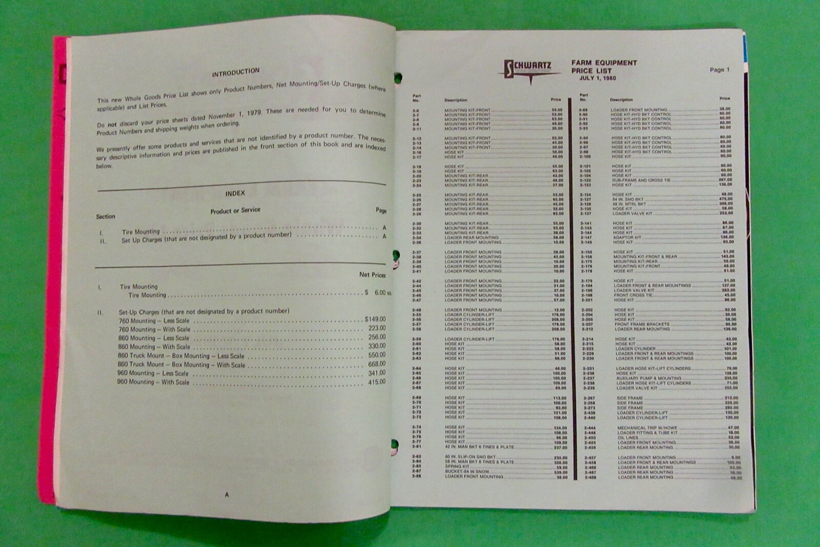 Daugherty Equipment Mini Catalog (1980) Warren, Indiana