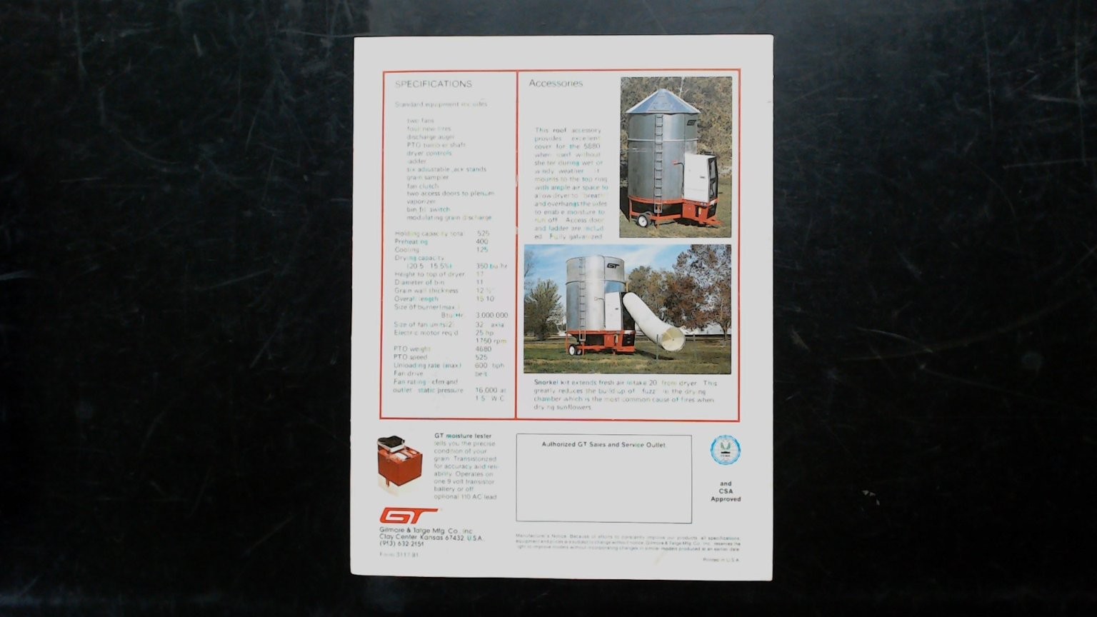 GT Tox-O-Wik Continuous Flow Dryer Agricultural Brochure Vintage