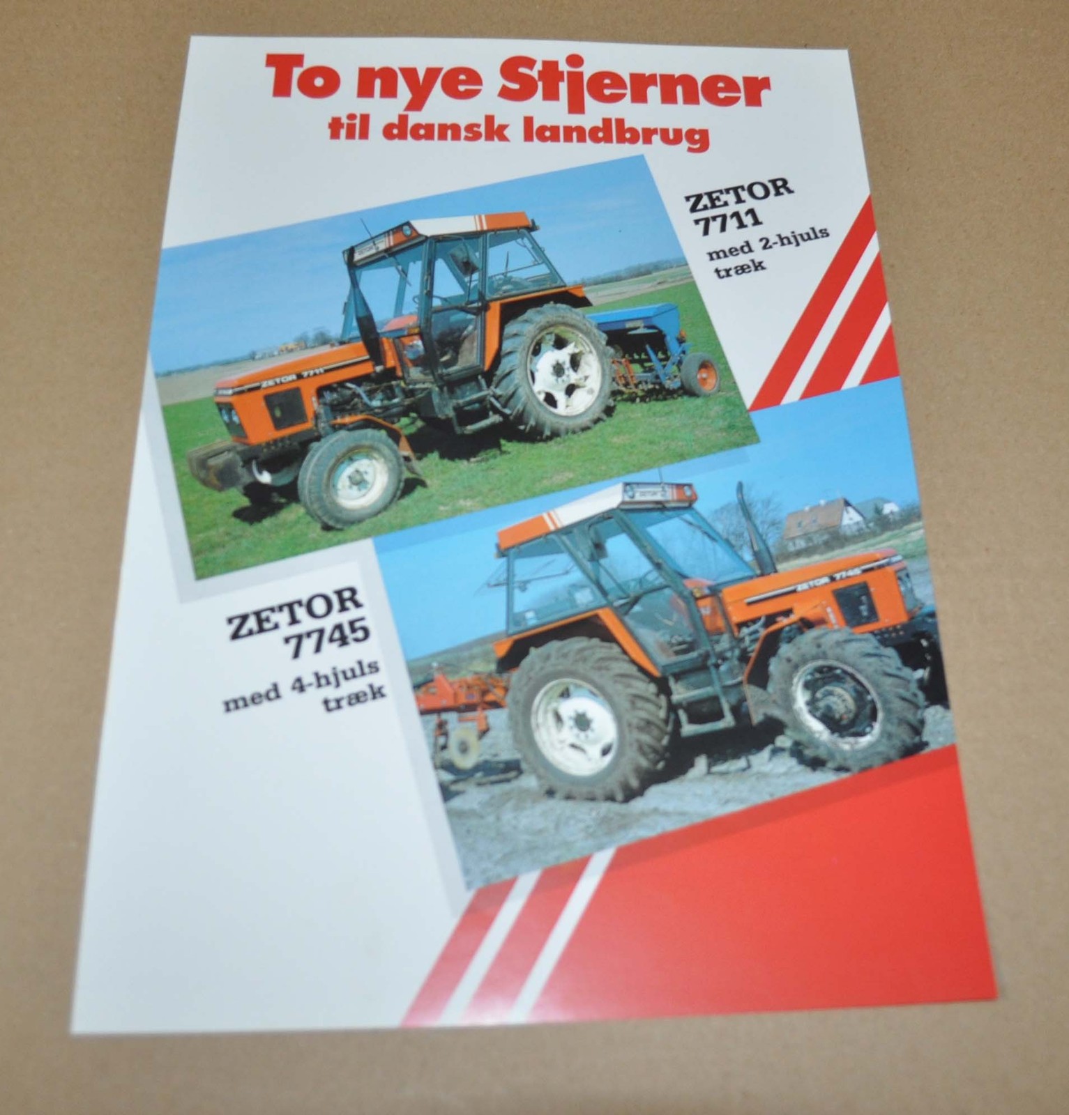 Zetor Crystal 7711 7745 Tractor Specification Brochure Prospekt DK