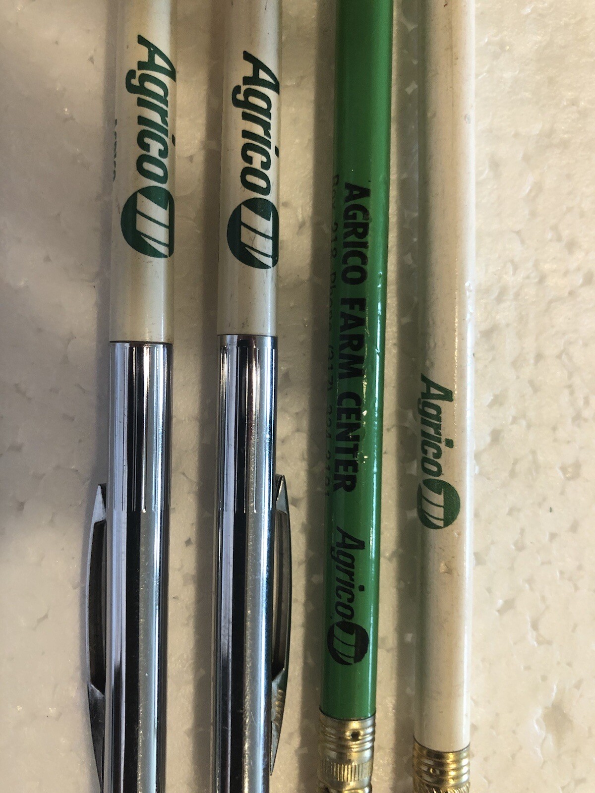 Lot of 4 vintage Agrico pens & pencils