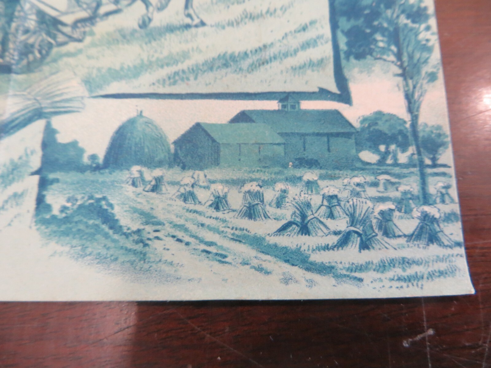 Osborne Harvester & Binder,Osborne Reaper Horsees Picture Victorian Trade Card