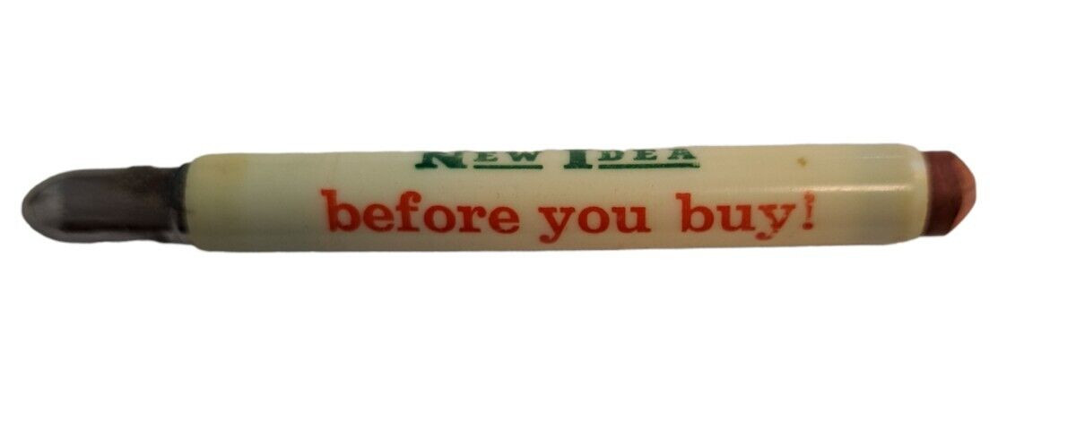 Look at New Idea before you buy! Farm Equipment Bullet Pencil Advertising VTG