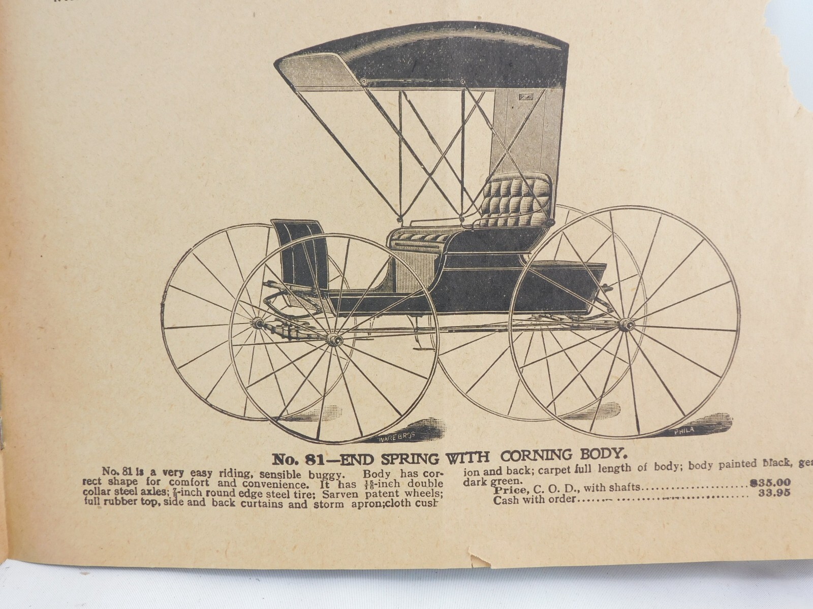 1897 Carriage And Harness Catalog Elkhart Indiana with PRICES Antique Brochure
