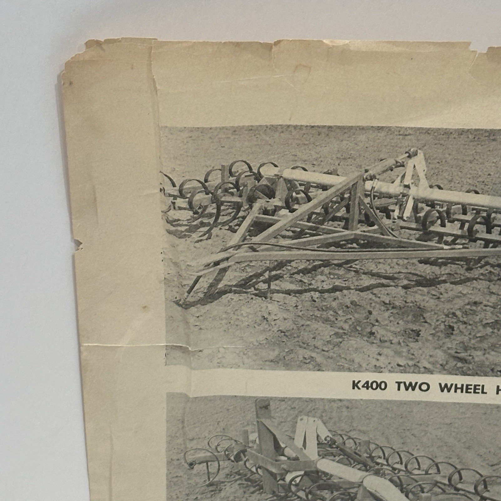 Vintage Kaufman Motor & Equip. Flyer Brochure Spring Tooth Harrow Newton KANSAS