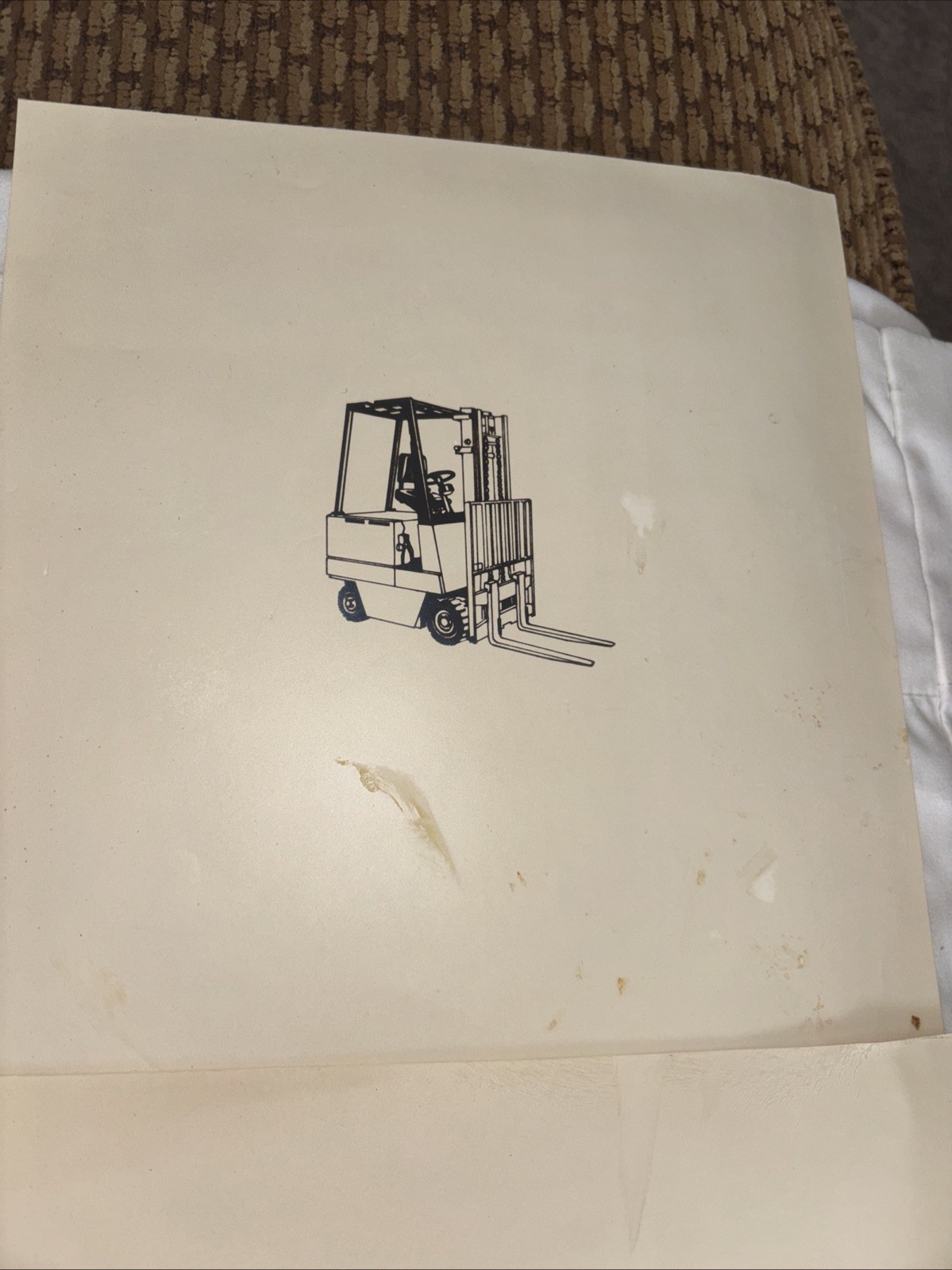 4 Vintage Tractor Prints + Combined Photo, 8” X 8” Perkins Engines, Inc Envelope