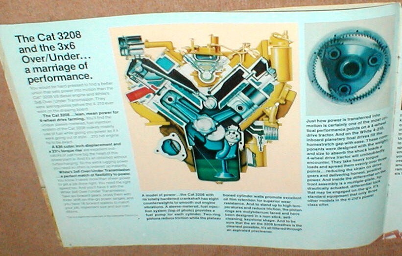 WHITE 4-210 Field Boss Full Color 14 Page Dealer Brochure MISSING BACK COVER