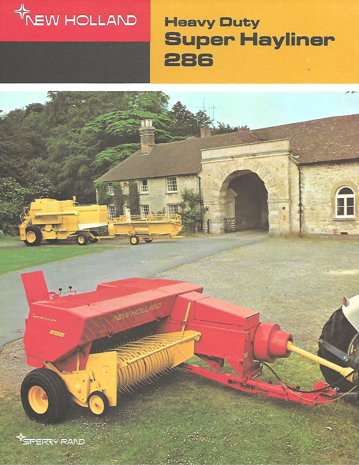 Farm Equipment Brochure – New Holland – 286 Super Hayliner Baler – c1970 (F8290)