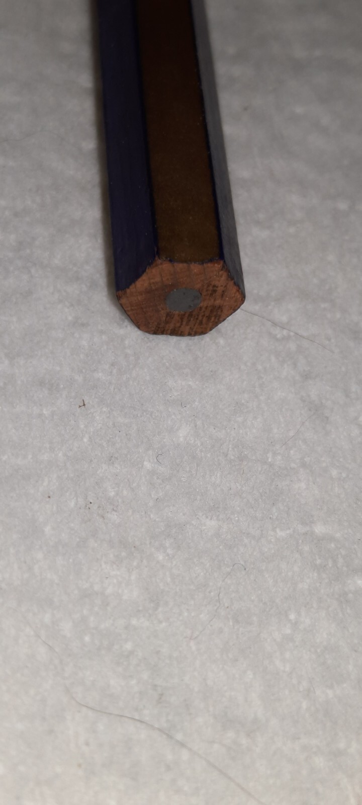 LONG FERRULE « Sherman Hatchery – Phone 1105 » Gold & Black Unused Wood Pencil