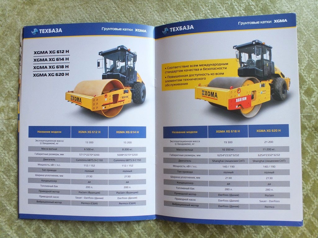 XGMA Excavators Loaders Graiders Road Rollers Catalog Brochure 2024