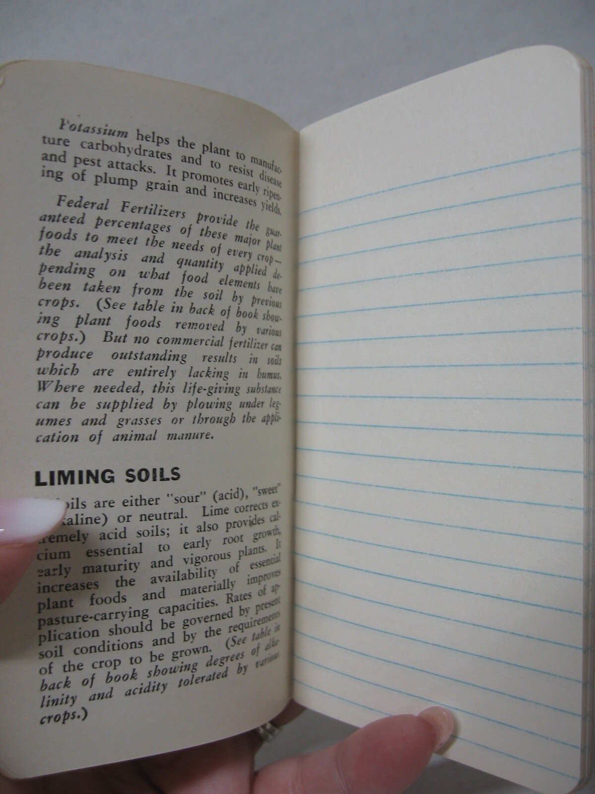 Vintage Federal Fertilizers Memo Note Book