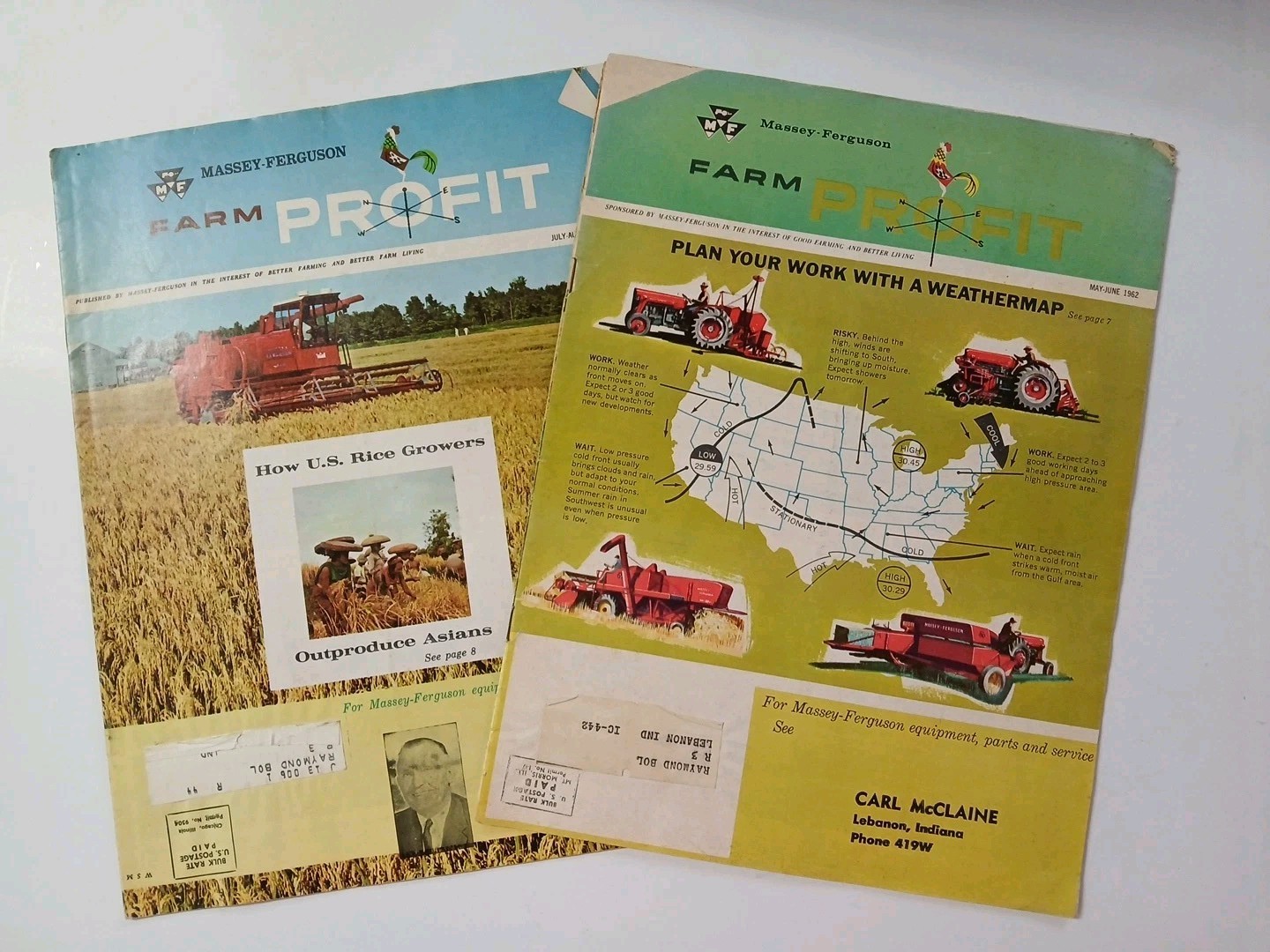 2 Massey Ferguson Farm Profit Magazines For 1962 & 1966