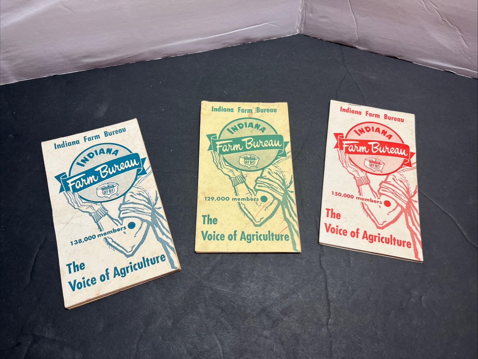 Three Vintage 1960S Indiana Farm Bureau Information/Notebooks