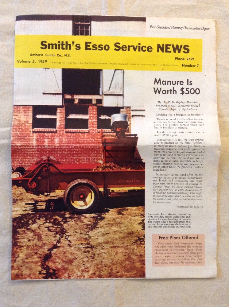 Smiths Esso Service News 1959 No.7 Farm Brochure In Great Condition