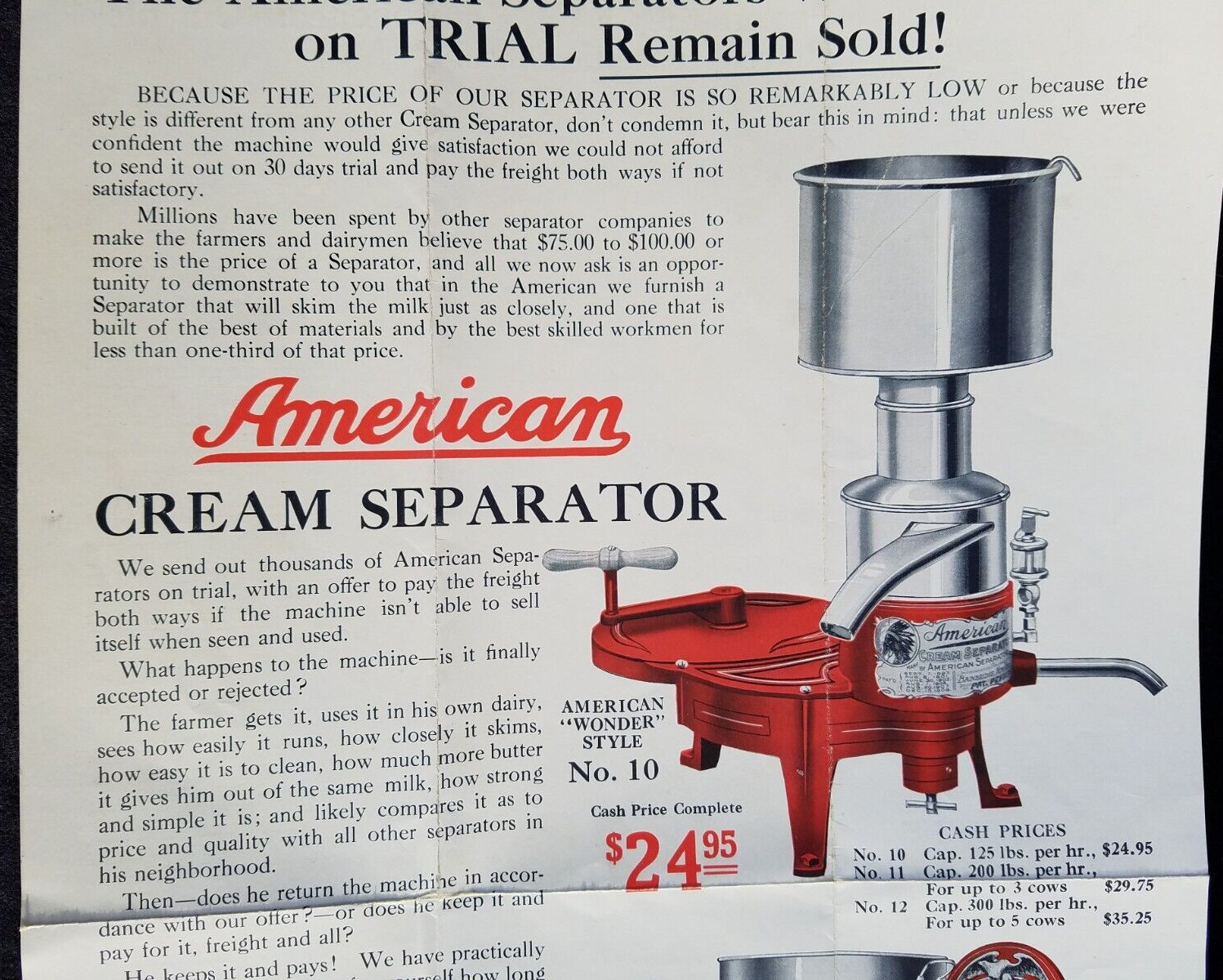 Old Dairy Advertising American Cream Separator Bainbridge NY Agriculture Farm
