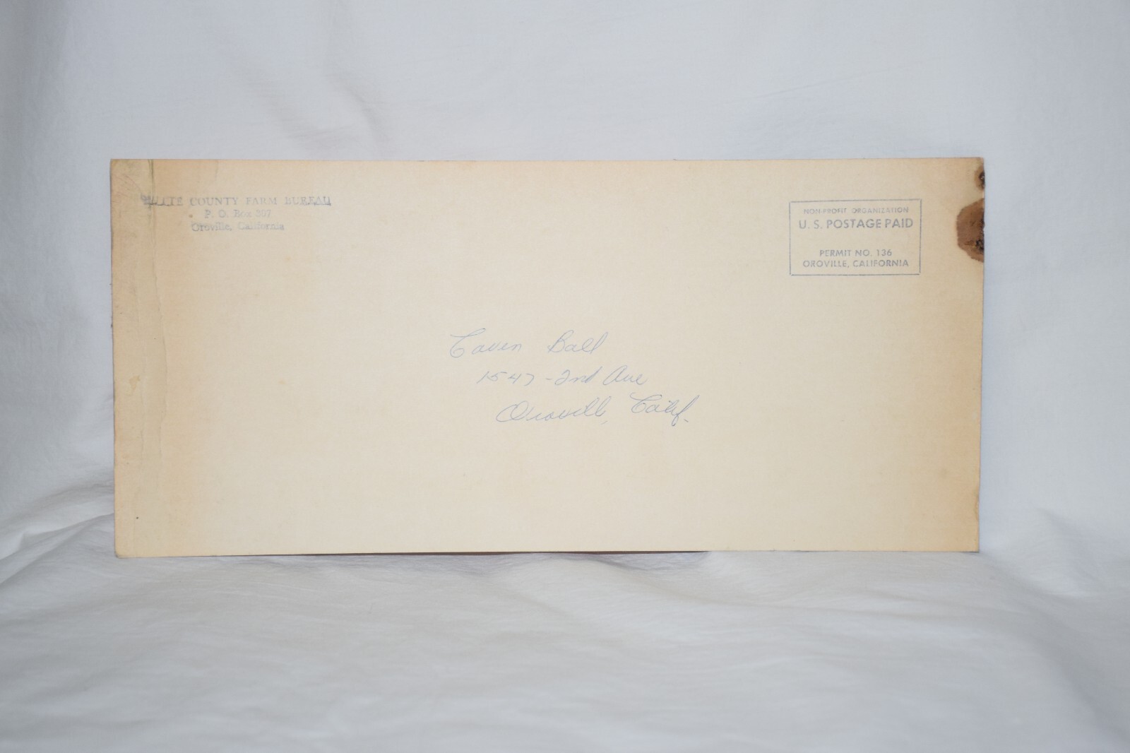 Vtg California AFBF County Farm Bureau Member 1965 Large Post Card Paper Sign