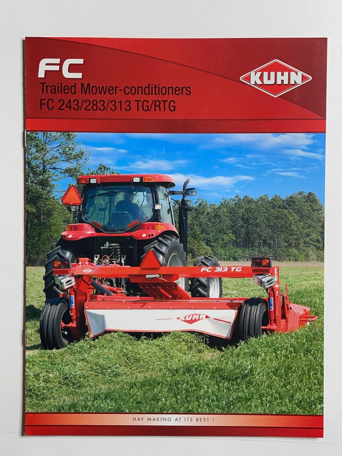 Kuhn FC 243 – 313 Trailed Mower Conditioners Sales Brochure *Showroom Booklet*