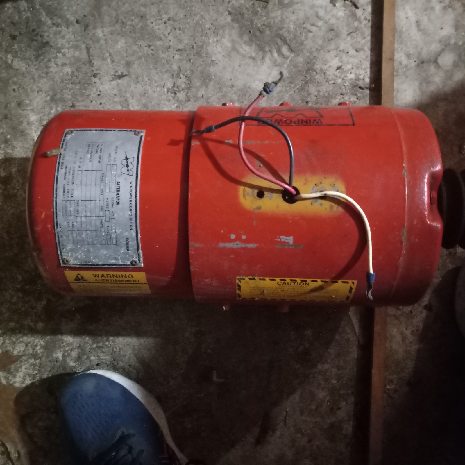 Tractor Generator/WINPOWER Tractor Alternator, Heavy, Great Stored Condition