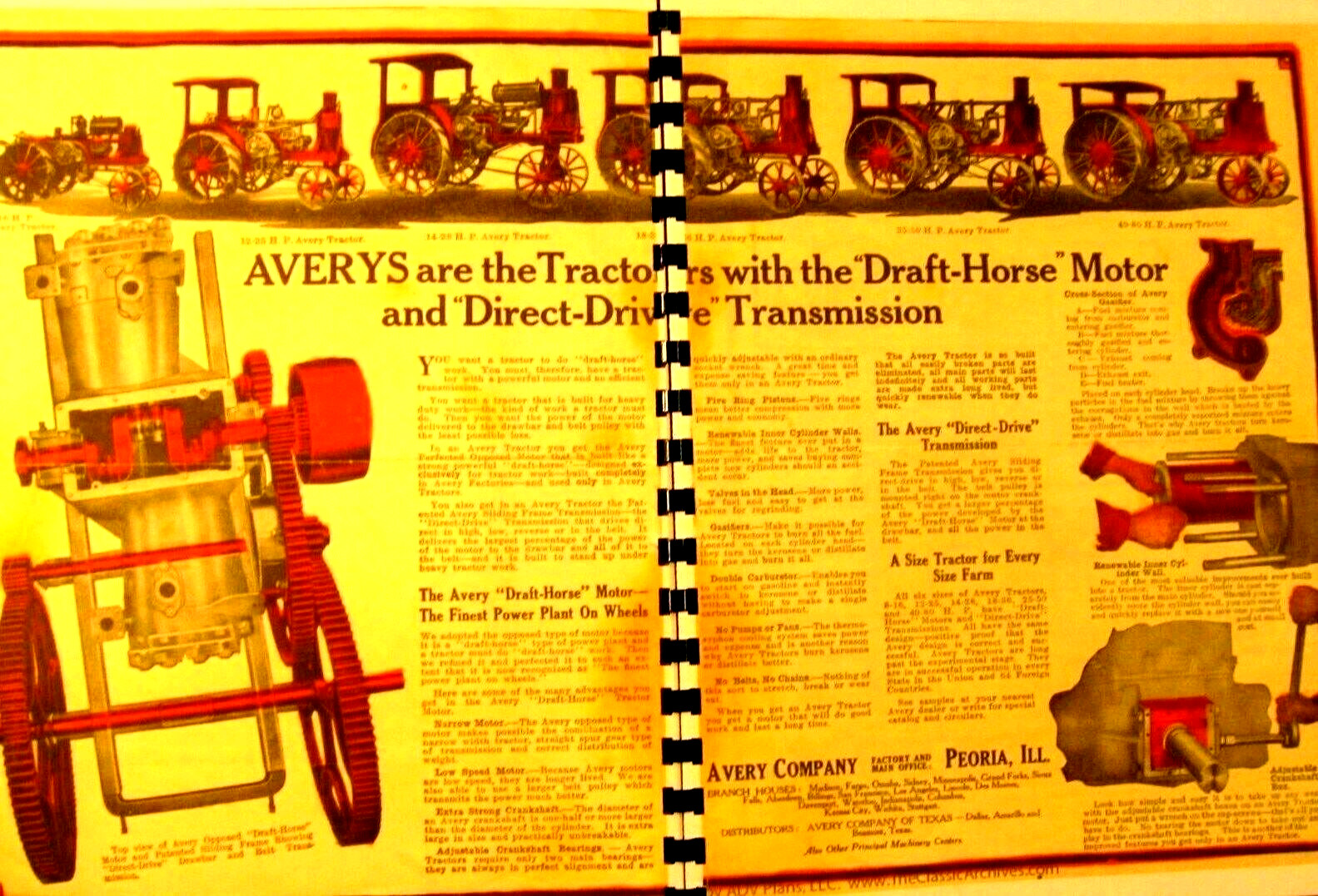 Avery Tractors Sales and Information Manual Tractors-Cultivators-Threshers-Truck