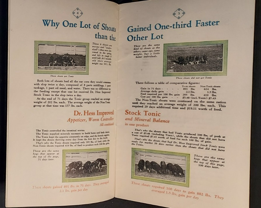 1928 Dr Hess Products Catalog Hess Clark Ashland OH Veterinary Farm Animals
