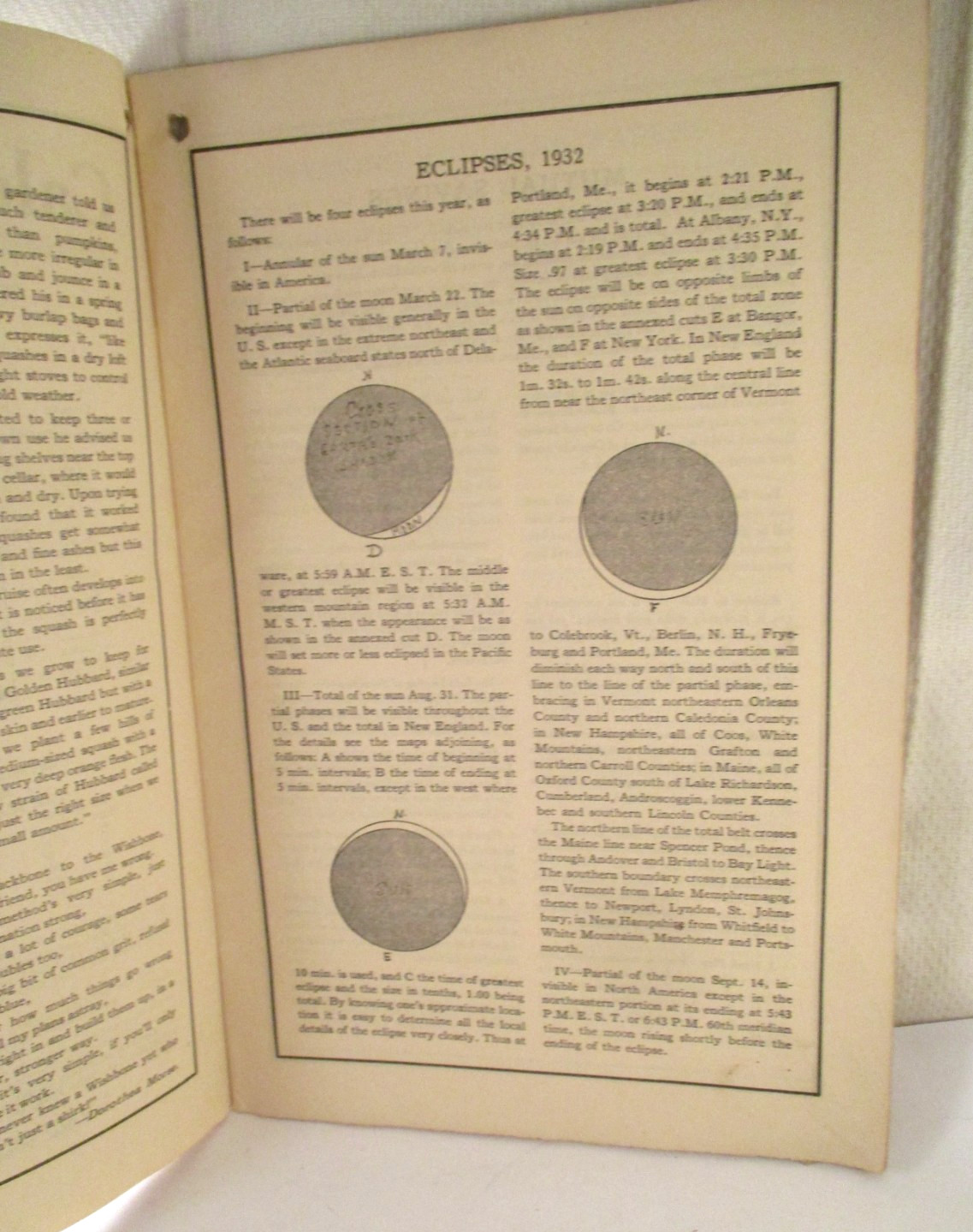 Vintage 1932 HOMESTEAD ALMANAC From THE ADVERTISERS COLUMBIANA OH