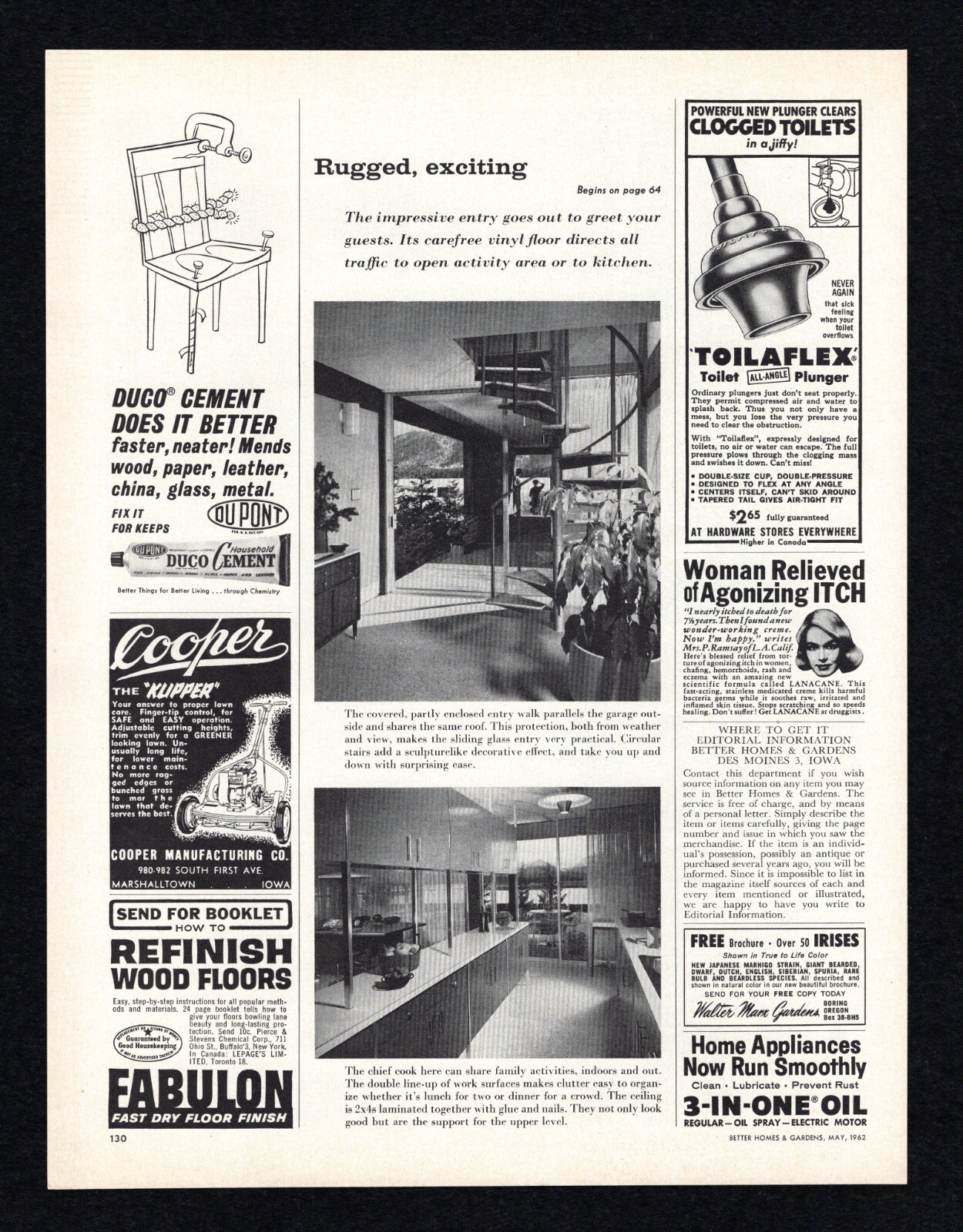 1962 H D Hudson Sprayer Duster Manufacturing Bountiful Garden Pesticide Print Ad