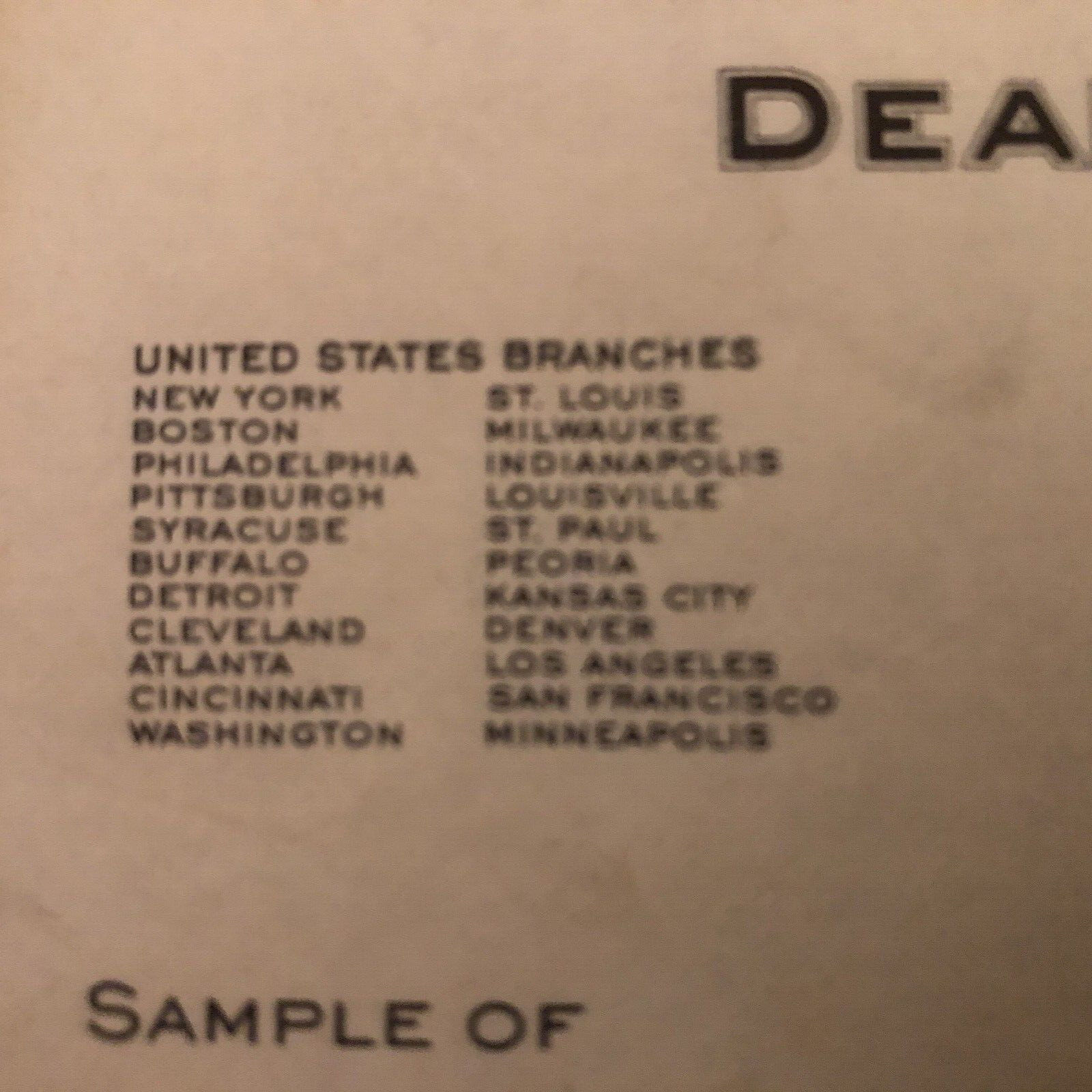1930s? DEARBORN CHEMICAL Letter / Letterhead ~ Duplicate ~ BLUE SEAL ~AUTHENTIC
