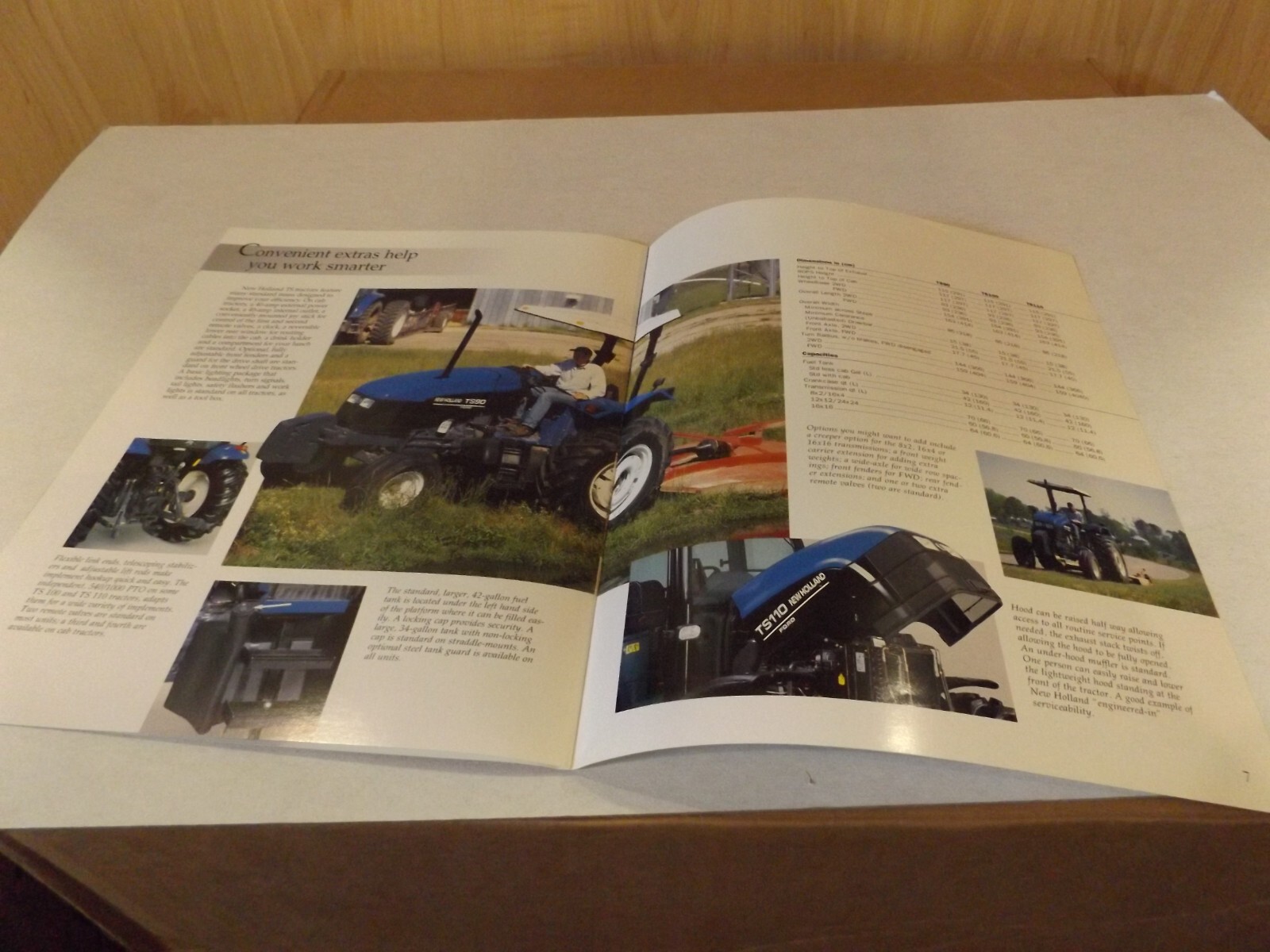 1997 NH TS TRACTORS TS90, TS100, TS110. LIT # 31009030