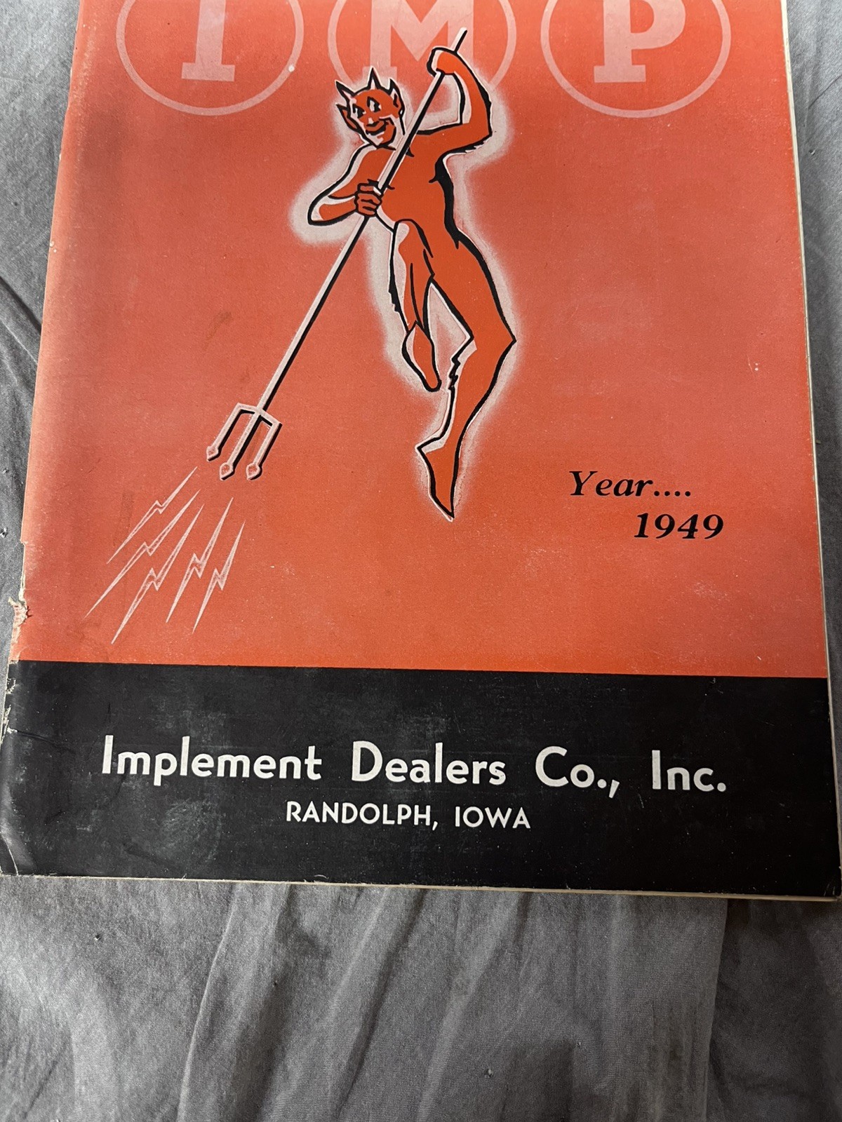 VTG 1949 Implement Dealers Co. Catalog RANDOLPH IA Tractor Truck Parts DEVIL IMP