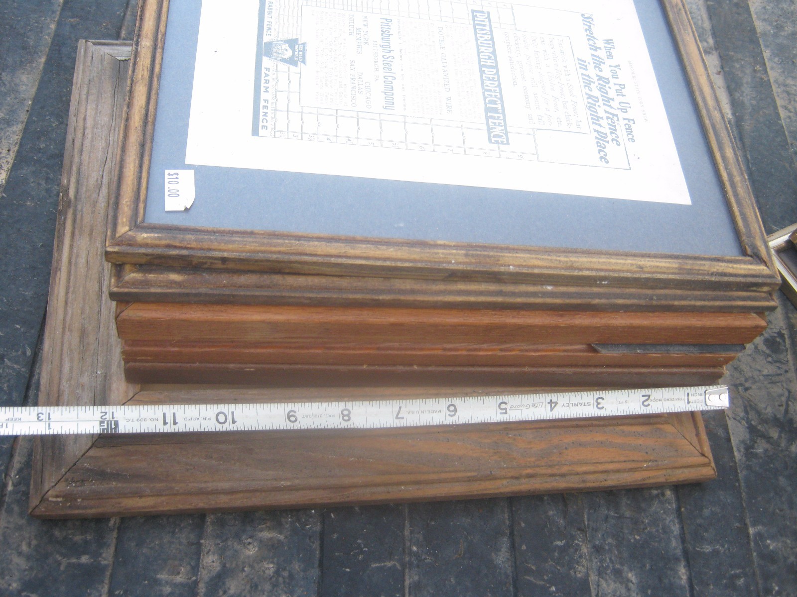 12 pcs VINTAGE Farm Clipping in a Glass Frames Good for decor