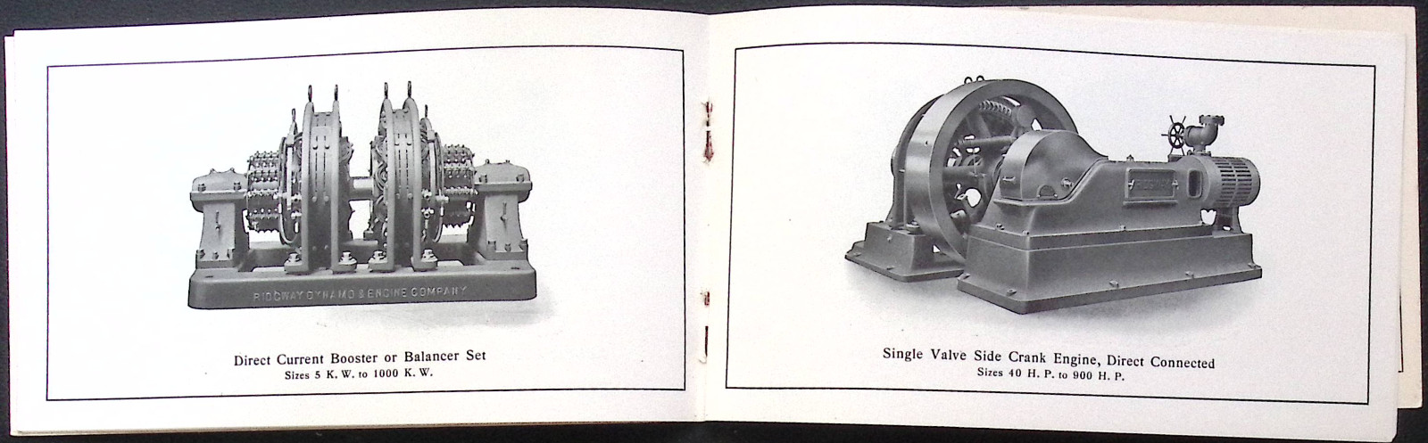 Ridgeway Dynamo and Engine Co. Power Plant Equipment brochure