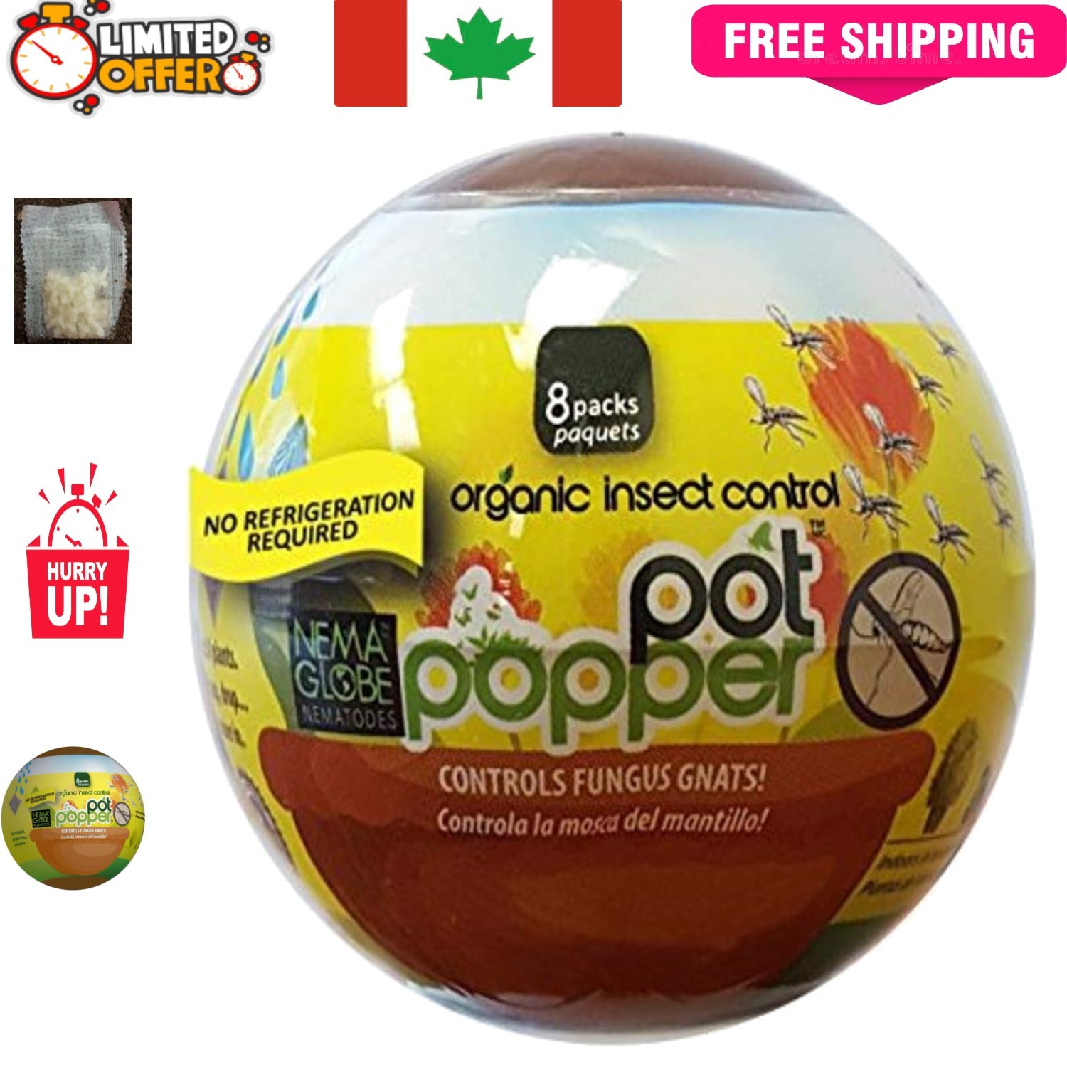 Eco-Friendly Pot Popper Nematodes for Reliable Indoor & Outdoor Pest Management