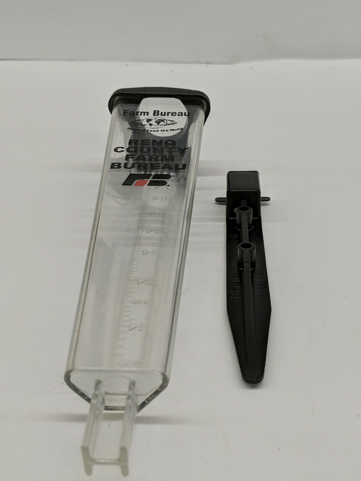 Reno County Farm Bureau Advertising Rain Gauge Kansas Farm AG 2000