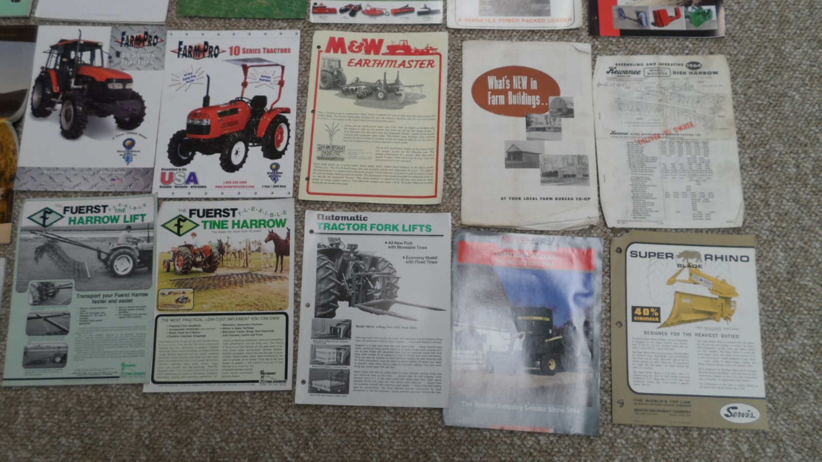 23 Dealer Brochures for Tractors, Farm Equipment & Tools. 1960s – Present