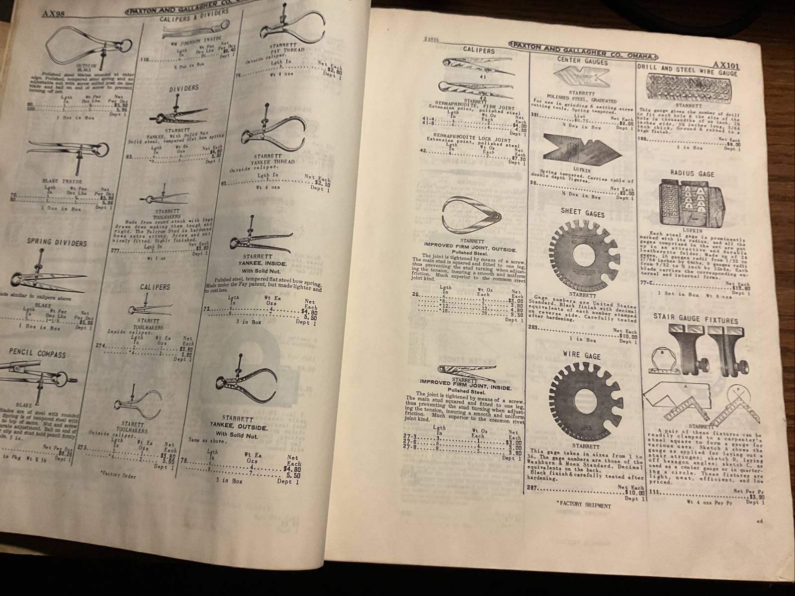 1954 Paxton And Gallagher Co. Farm & Automotive Catalogue Omaha Nebraska.
