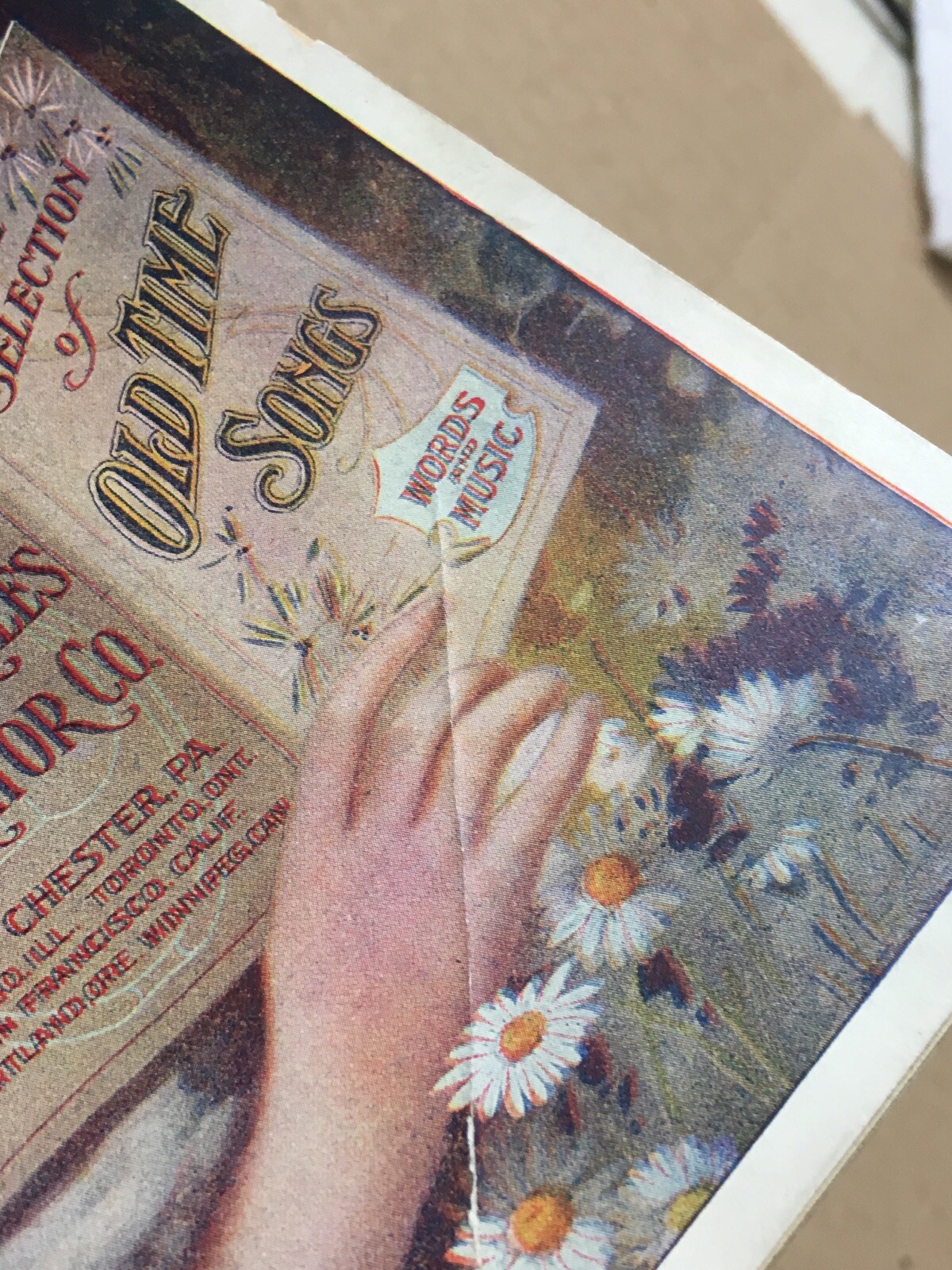 Antique Sharples Separator Co. Old Time Song Book Advertising