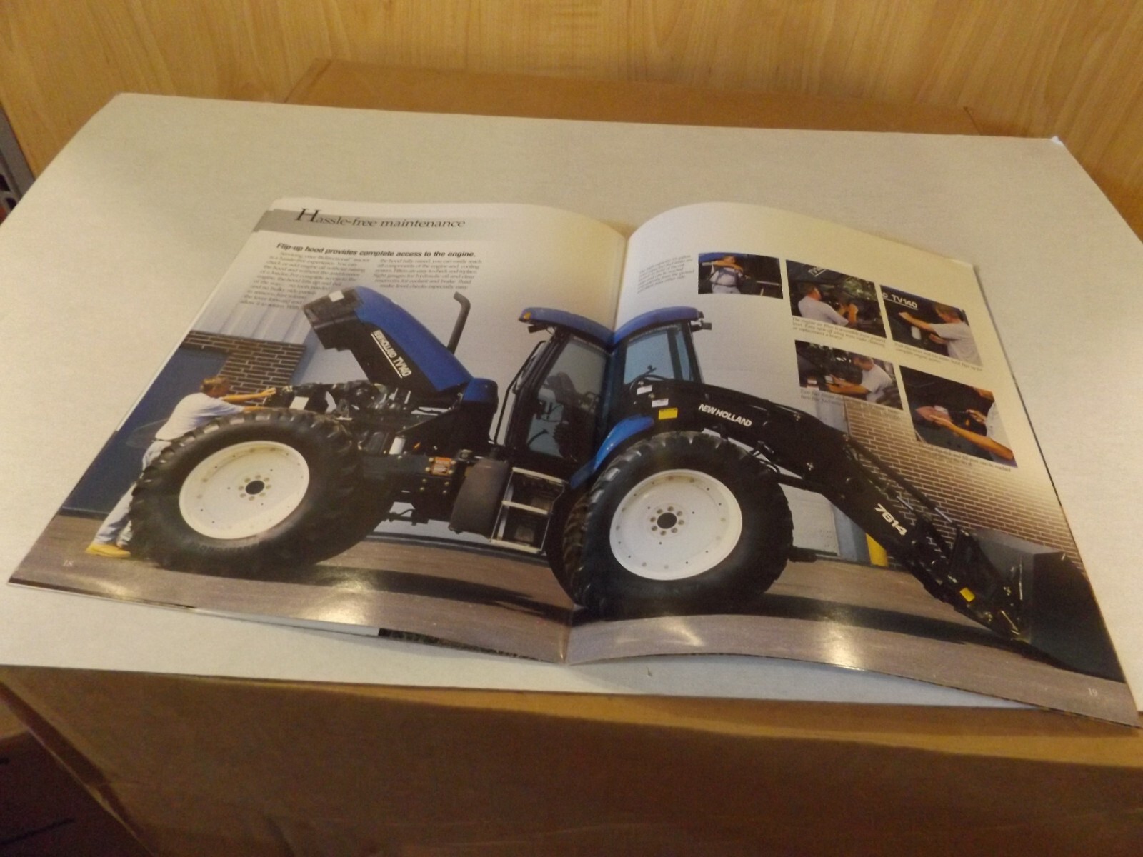 2000 NH BIDIRECTIONAL TRACTOR 105 PTO hp TV140. LIT #31014010