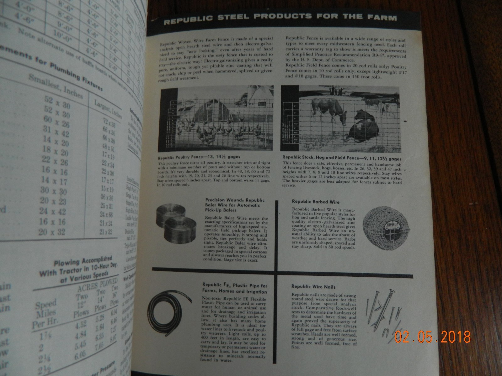 REPUBLIC STEEL CHICAGO,ILLINOIS PRACTICAL FARM AND HOME HELPS BOOK 1957