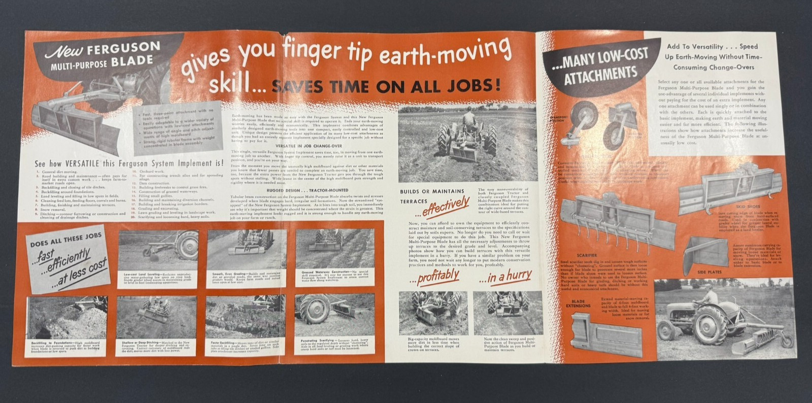 1946 Ferguson Multi- Purpose Blade Farm Implement Brochure