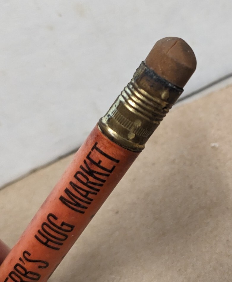 Vintage Herb&rsquo;s Hog Market Phone 1 Elkhorn Iowa Ia Bullet Pencil