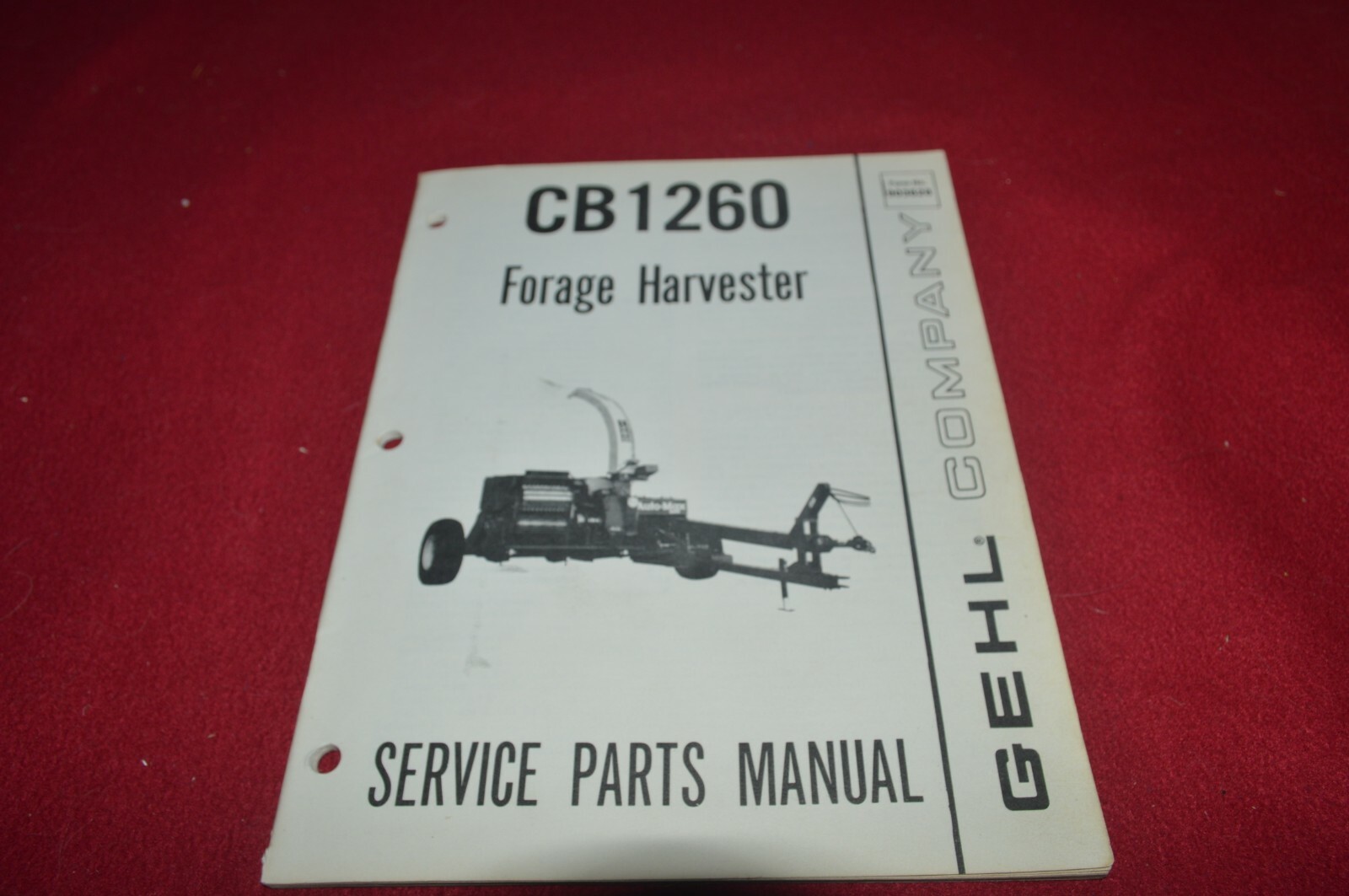 Gehl 1260 Forage Harvester Parts Book Manual BASE