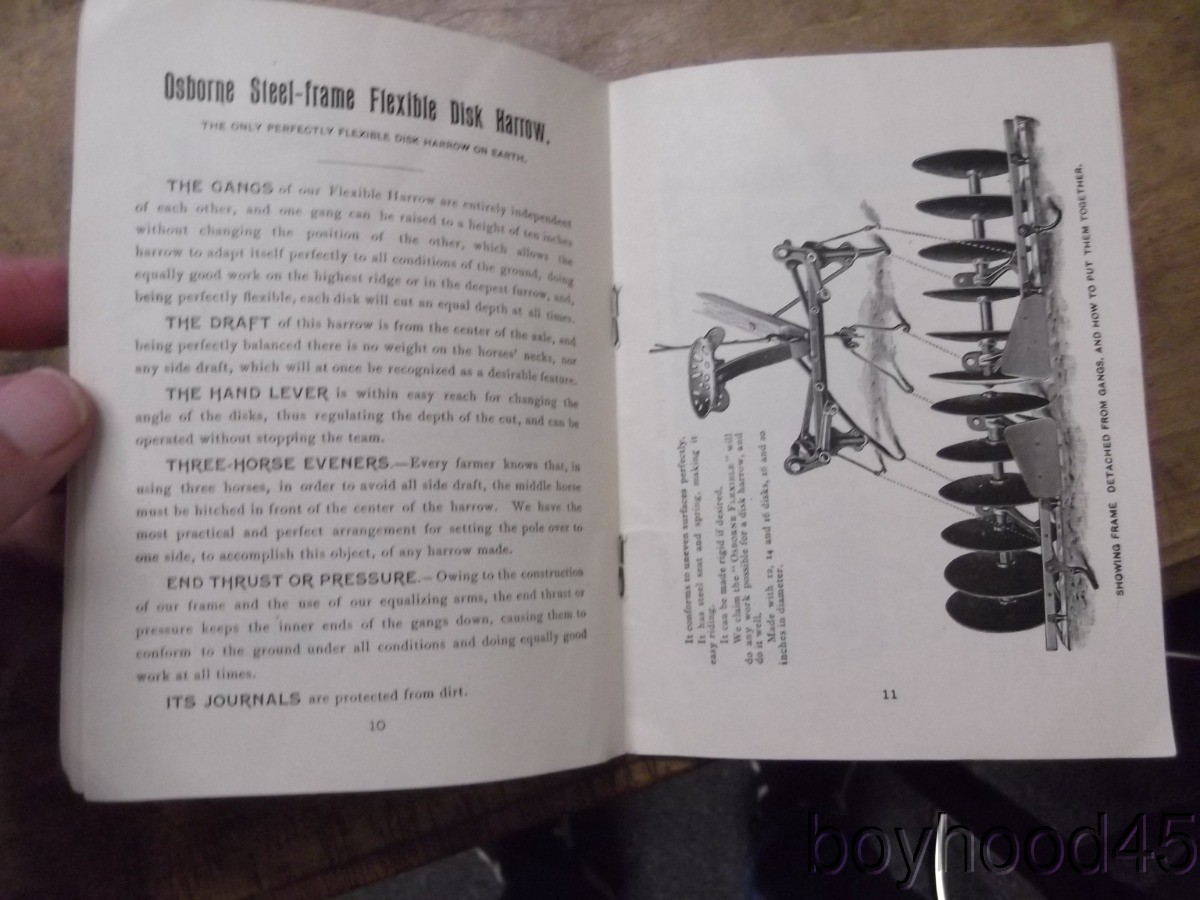 D.M. Osborne & Co., Auburn, NY–FARM IMPLEMENTS, RAKE & HARROW CATALOGUE-Ca 1890