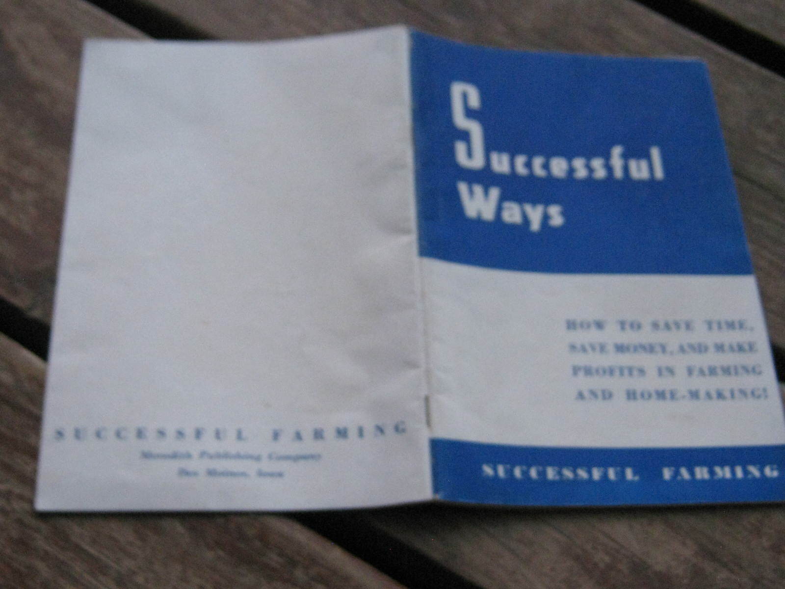 1937 Successful Ways Successful Farming Merideth Publishing Co Des Moines Iowa